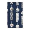 Hamamonyo Tenugui - Fuurin Komon (Blue) - 100% Cotton, 34cm X 90cm