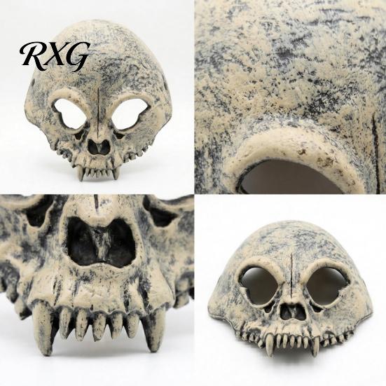 Skull Half Face Mask Halloween Mask, Horror with Adjustable Strap, Masquerade Durable for Men Adults, Cosplay Costume Party Props Hollowed Eye