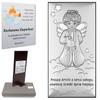 Silver Picture Guardian Angel On a Cloud with a Lantern 6756 7 X 14 Cm