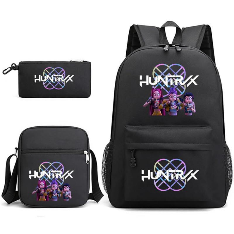 Kpop Dämonenjäger Kinderrucksack mit atmungsaktivem Oxford-Stoff für Schule und Freizeit