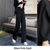 Women's Cool Feeling Ice Silk Wide-Leg Summer Trousers - Lightweight, Casual, and Loose-fitting Pants