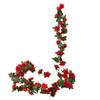 Artificial Rose Garland Decoration Wedding Artificial Floral Decoration As Shown Rose Vine Decoration Green Leaves