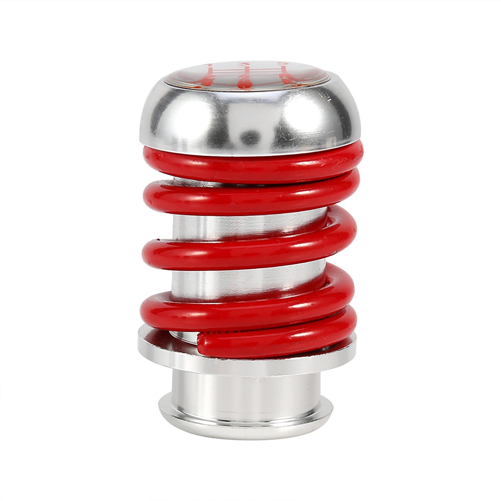 

Universal Aluminum Red Spring 5 Speed Manual Car Gear Shifter Stick Shift Knob Lever красный