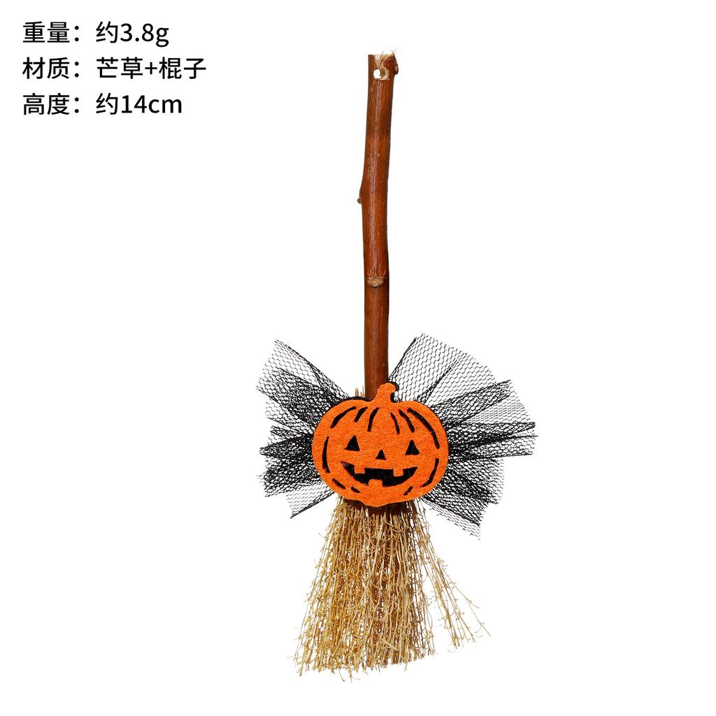 Halloween Broomstick Decorations, Mini Witch Broom Twig Broom