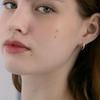 Tatiana (925 Silver) Basic Pipe Hoop Earrings EC1999 (S/M/L)