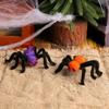Simulation Halloween Spider Hair Clips Barrettes Plush Spider Hairpin  Baby Girls