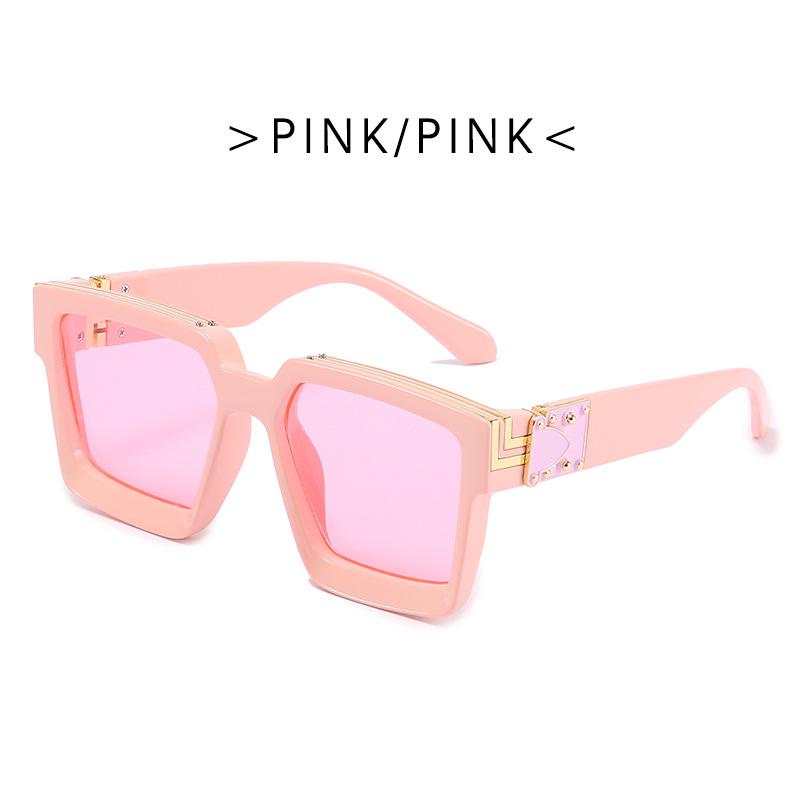 Man Brand Designer Fashion Mirror Sun Glasses Square Vintage Sunglasses Male Retro Black Outdoor Travel Mirror