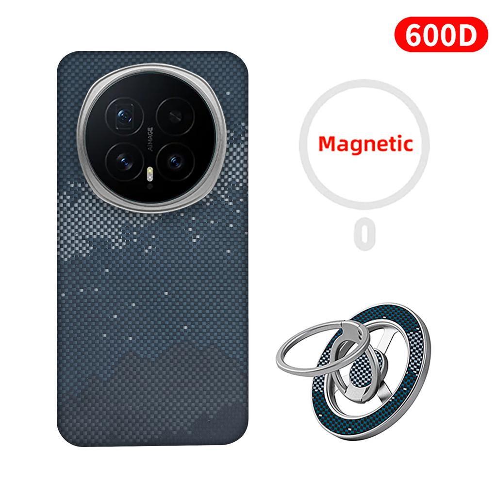 Geschikt voor honor magic 8/8 Pro telefoonhoesje, Kevlar aramidevezel koolstofvezel harde schaal, lichtgewicht magnetische beschermhoes