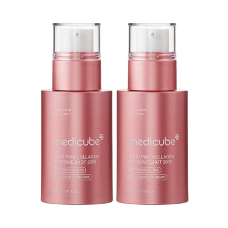 Medicube PDRN Pink Exosome Shot Ampoule 2000 30ml – Brightening Serum, Skin Tone Care, Lightweight Hydration Ampoule, Smooth Skin Texture