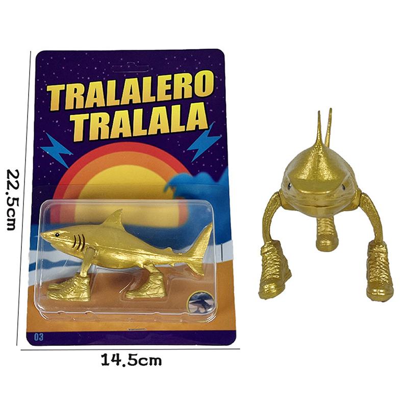 Tung Tung Tung Sahur Tralalero Tralala 3D Printed Toys Bombardiro Crocodilo Italian Brainrot Figurine Anime Dollhouse Miniatures