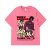 275 GSM Washed T-shirts 100% Cotton Baki V5 Ohma Print Unisex Heavy Cotton T Shirt