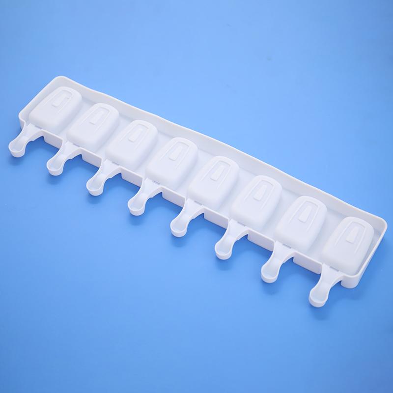 8 Hole Silicone Ice Cream Mold Silicone Diy Fruit Juice Ice Pop Cube Maker Mould