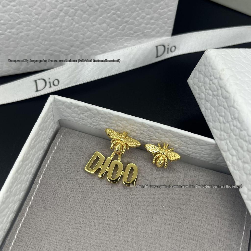 Golden Bee Asymmetrical Earrings for Women: Unique Design