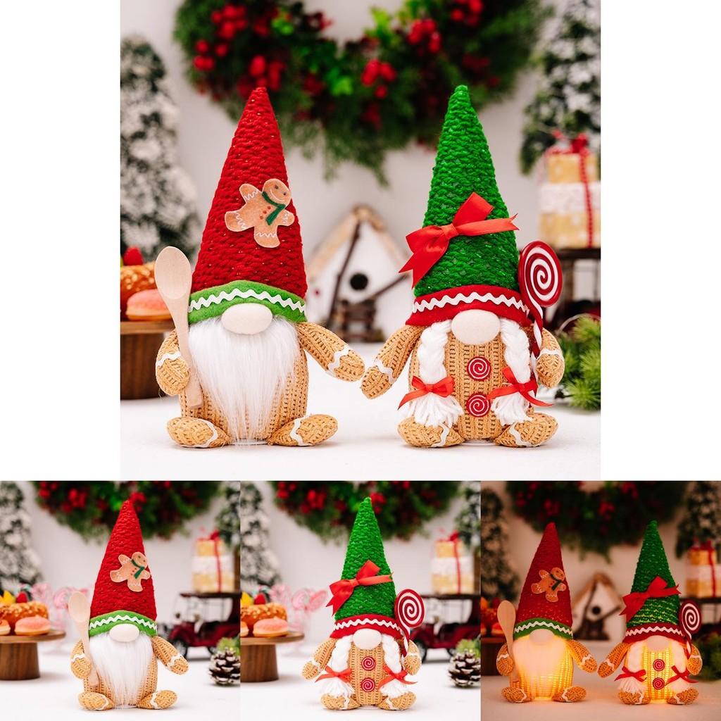 Man Enchanting Gingerbread Holiday Decoration With Lightup Hat For Festive Atmosphere