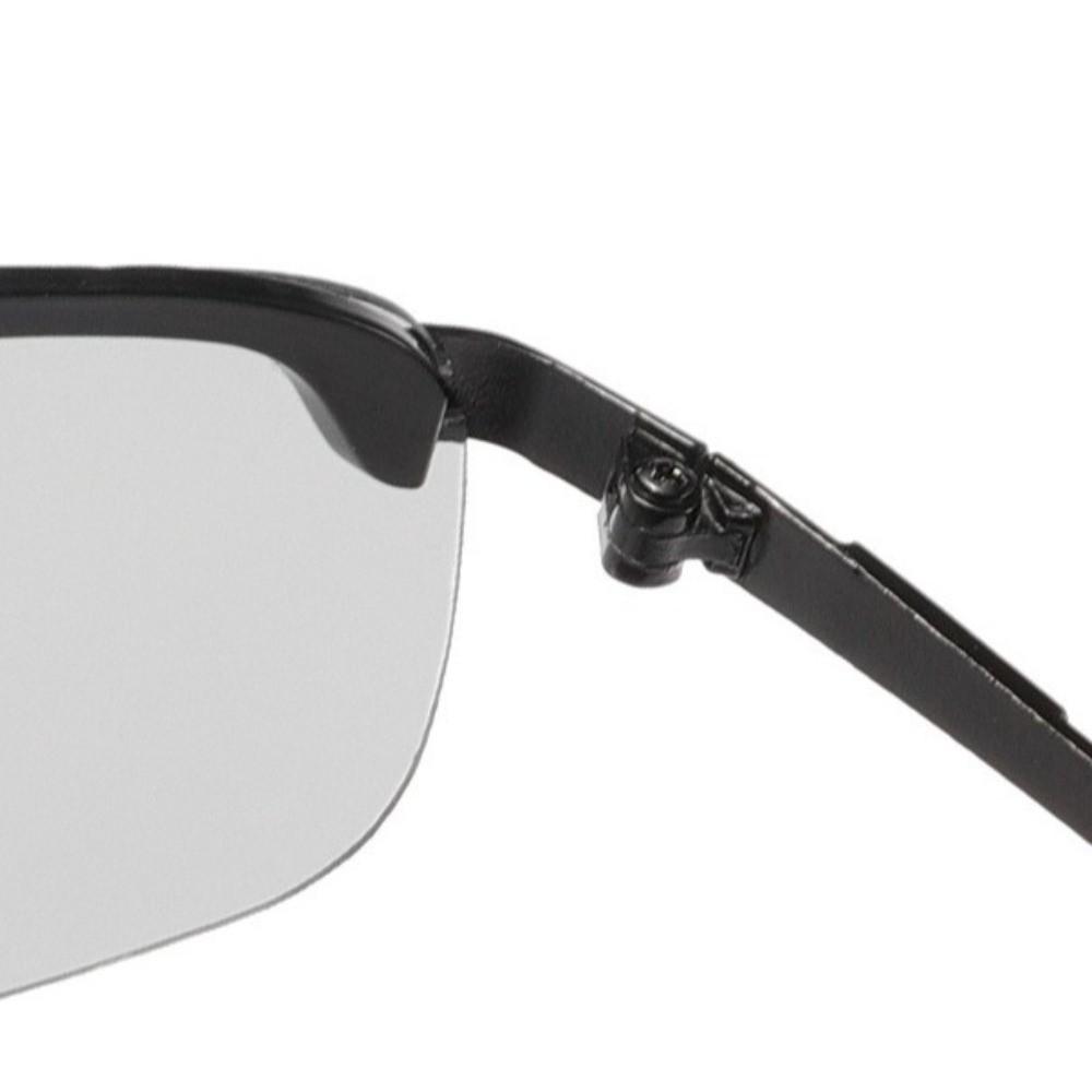 New Change Color Photochromic Sunglasses Day Night Vision Metal Frame Dimming Glasses Alloy Half Frame Eyewear Day Use