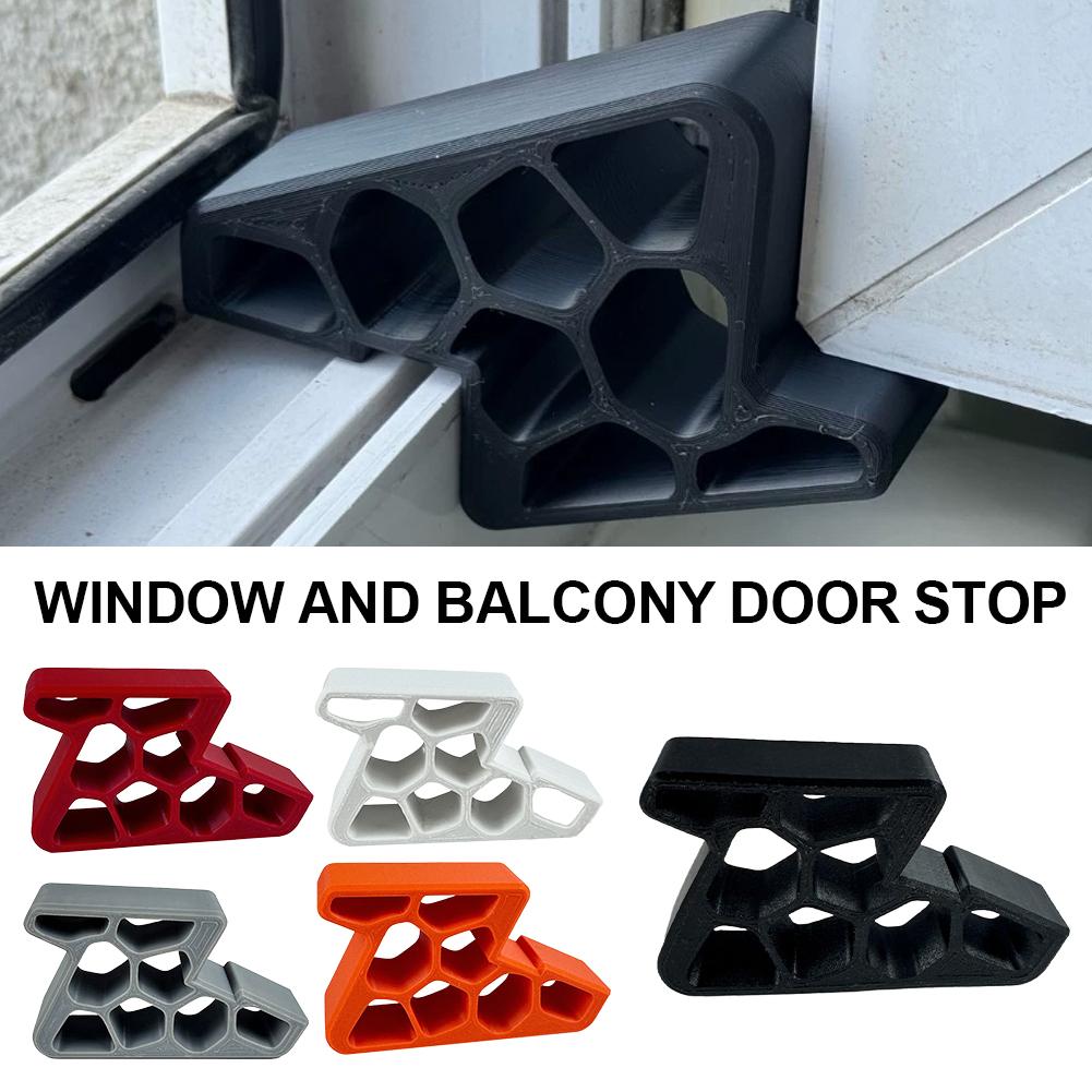 1/2Pcs Heavy-Duty Indoor Anti-Slip Door Stopper & Wedge for Balcony, Sliding Window/Door. Anti-Collision Limiter for Home/Office