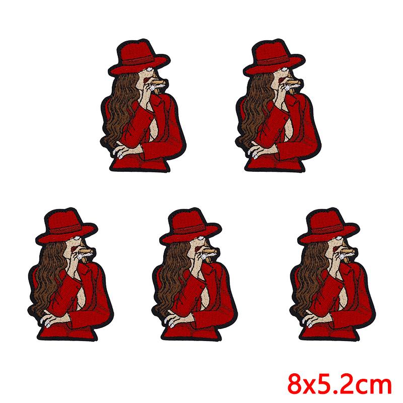 10PCS Fashion Black Girl Embroidered Patch Iron On Patches For Clothing Black Girl Magic Patches For Clothes Jackets Sewing DIY