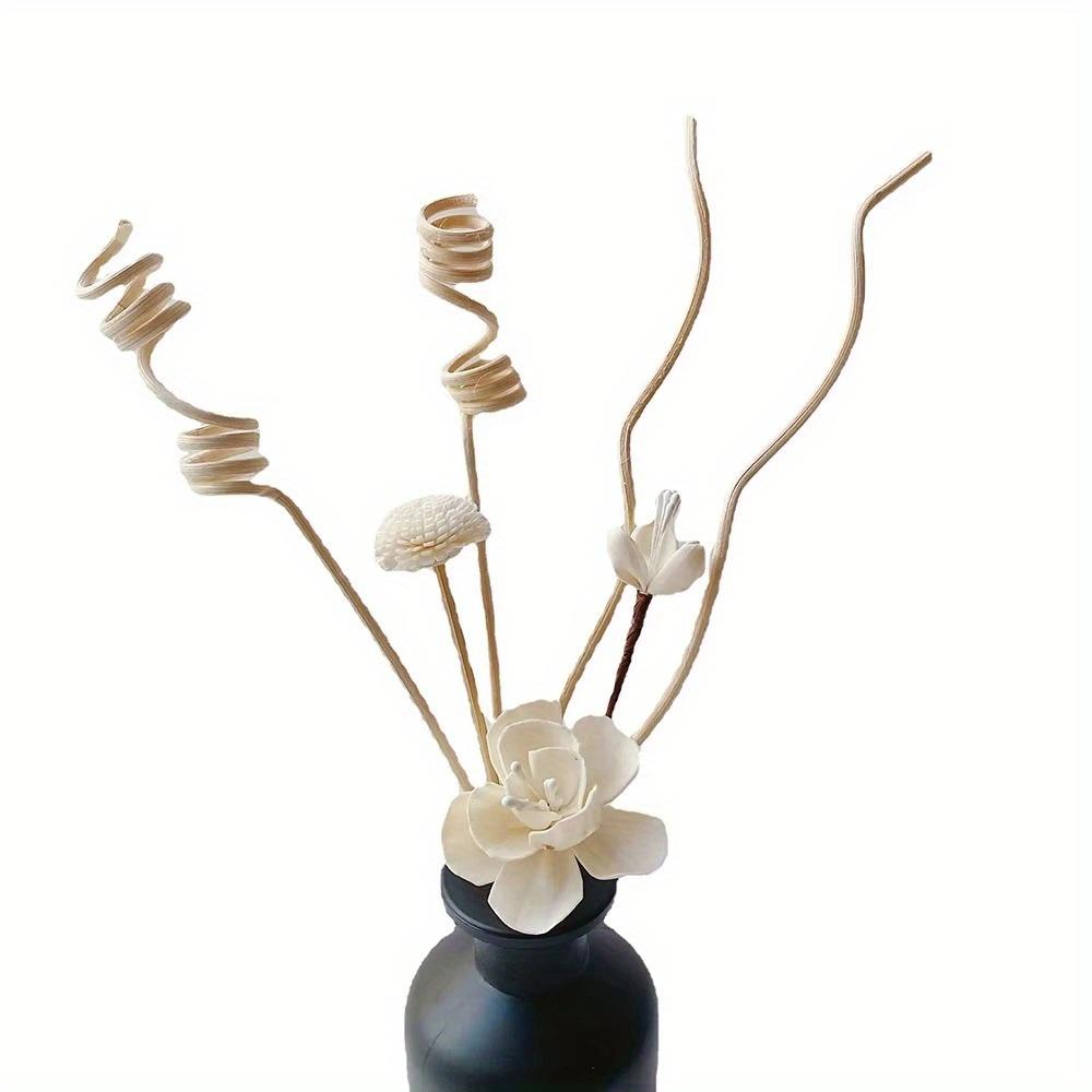 5 Pièces/6 Pièces Bâtonnets Parfumés aux Fleurs Aromathérapie Sans Flamme Bâtonnets en Rotin Diffuseur de Parfum Décoration d'Intérieur DIY
