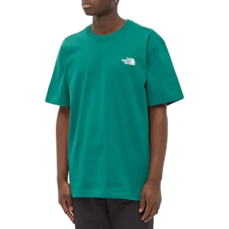 THE NORTH FACE T Shirts Men's Green Crew Neck Moderate NF0A5EIKNL1