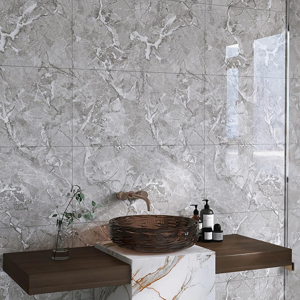 PET Bathroom Sticker Anti-slip Room Sticker Bathroom PET Imitation Marble For Self-adheve Adheve Tile Floor