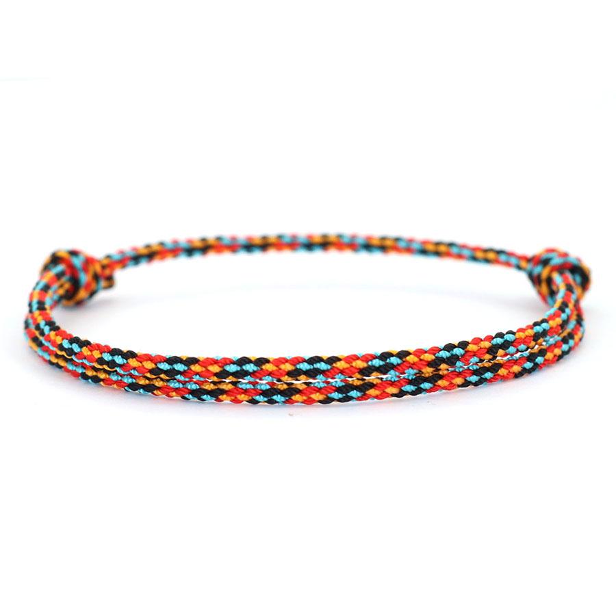 Minimalist Cord Adjustable Bracelet Unisex Grade A 2mm Thin Lucky String Friendship Braslet Meditation Healing Braclet Pulseria