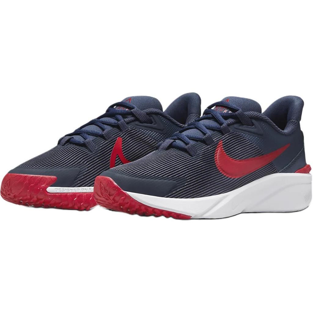 Nike Star Runner 4 Abrasion Resistant Low top Kids' Running Shoes Blue DX7615-406