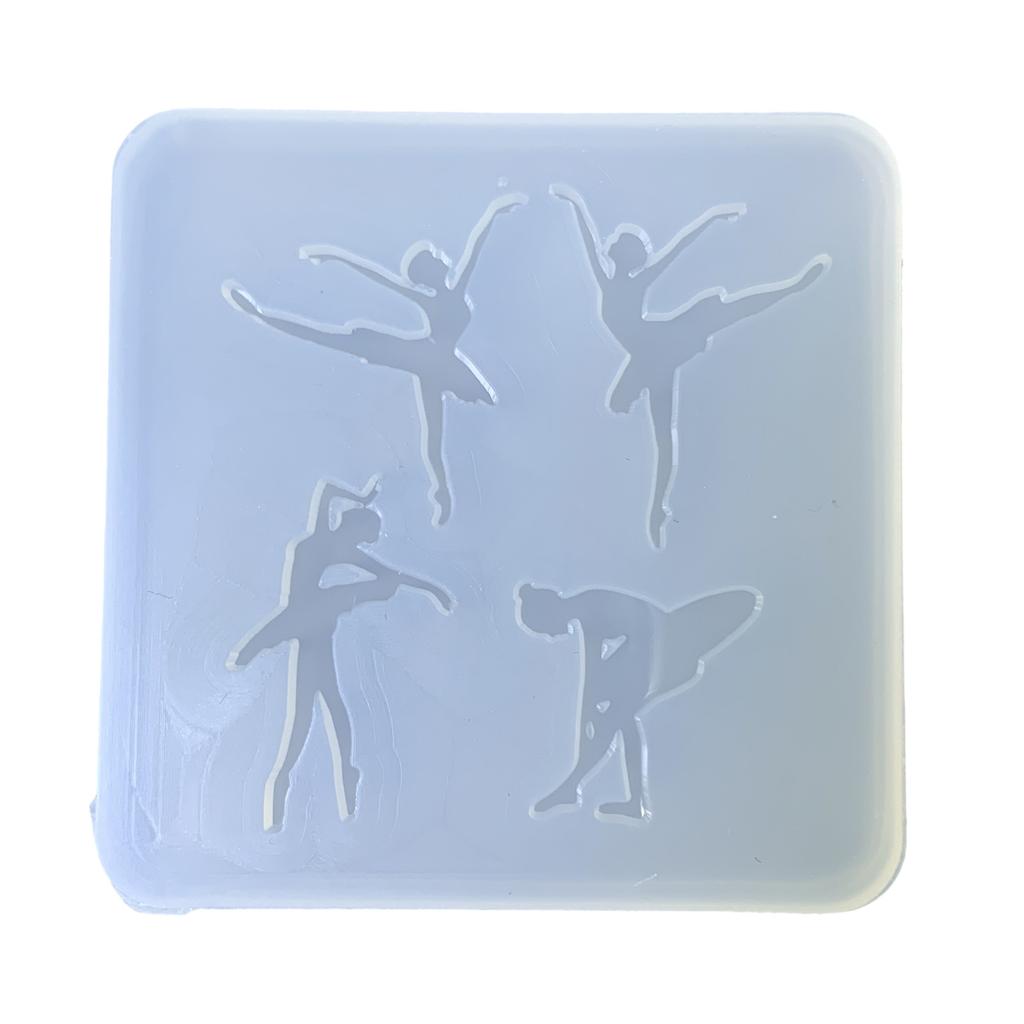 Ballet Dancer Accessory Silicone Molds Flexible and Durable Handmade Moulds for Chocolate Candy and Cake Decorating