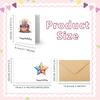 6-piece Watercolor Birthday Card Set with Unique and Bright Design Suitable for Everyone, Perfect for Birthdays