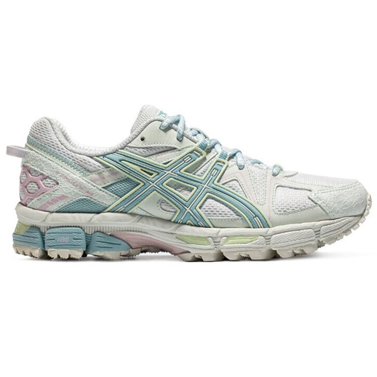 Asics Gel-Kahana 8 Retro Sports Fabric Synthetic Leather Low Top Marathon Running Shoes Women Sneaker Blue 1012A978-301