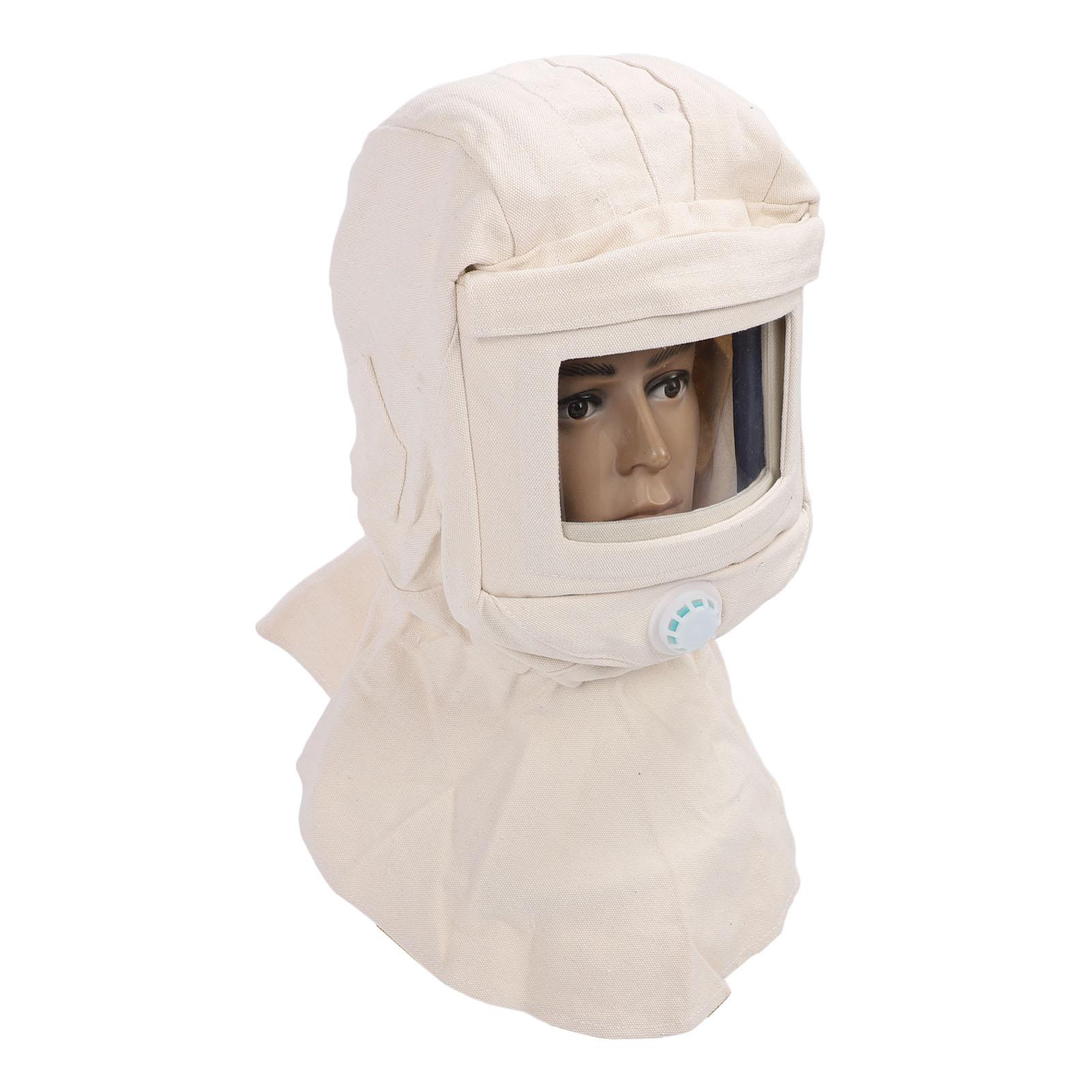 

Вентилируемый пескоструйный капюшон, брезентовый, ветрозащитный, для пескоструйной обработки, защита лица для полировки, покраски