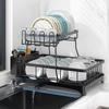 Carbon Steel Double-Layer Kitchen Dish Drying Rack