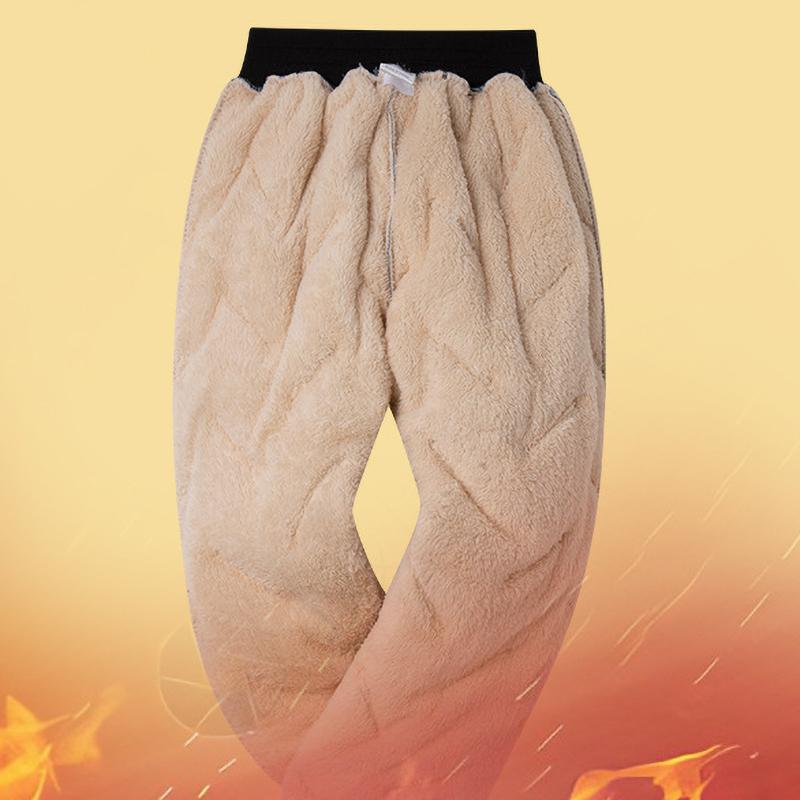 Boys Girls Winter Pants Waterproof Padded Thick Warm Trousers Ski Pants Elastic Kids Fleece Pant Thick