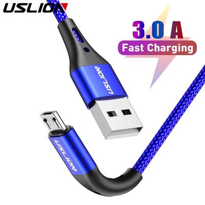 1 m 2 m mikro USB laidas greitas įkrovimas, skirtas Xiaomi Android telefono duomenų kabeliui, skirtas Samsung mikro įkrovikliui