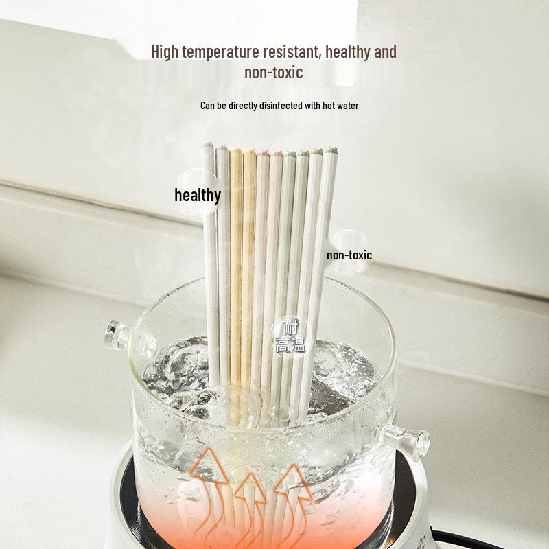 Prémiové protiskluzové protihoubové kreslené slitinové hůlky - Žáruvzdorné, odolné servírovací nádobí pro individuální použití