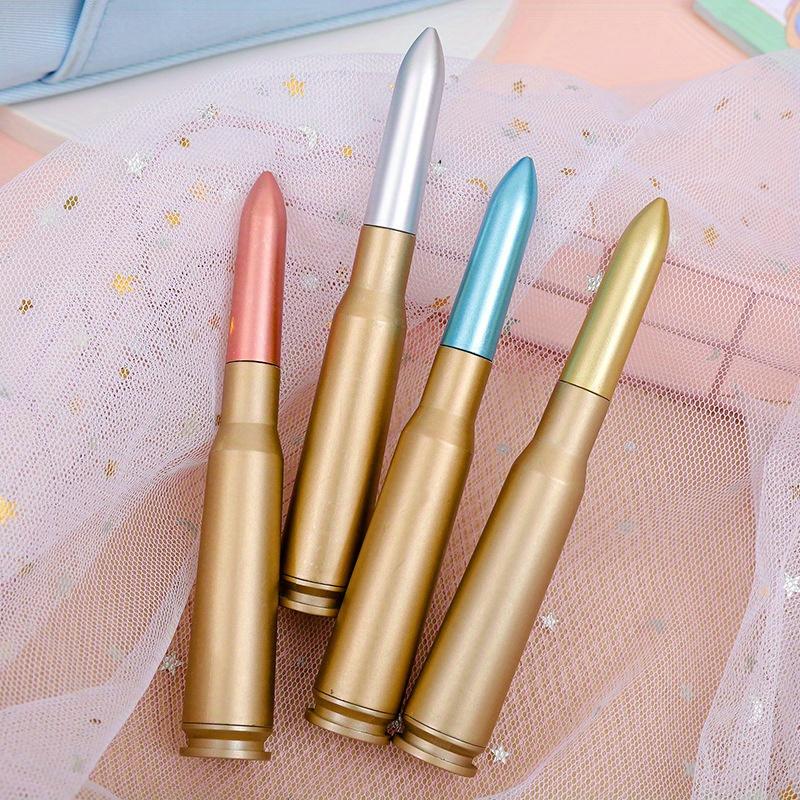 10pcs 0.5mm Creative Simulation Big Bullet Neutral Pen Weapon Gift Pen Neutral Pen Black Water Pen Stationery