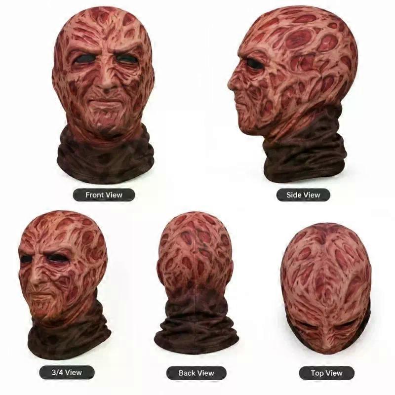 Halloween Mask Freddy Krueger Horror Latex Fancy Dress Mask A