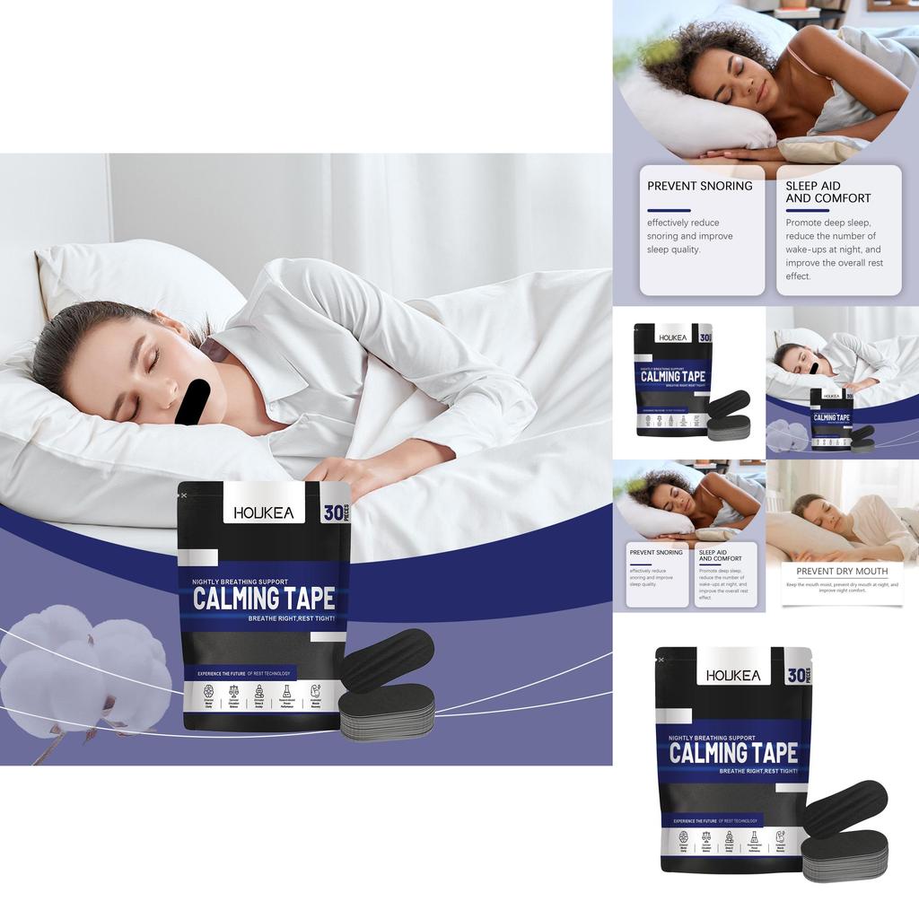 Houkea Nighttime Snoring Relief Patches For Peaceful Restful Sleep Comfort 30 Pieces