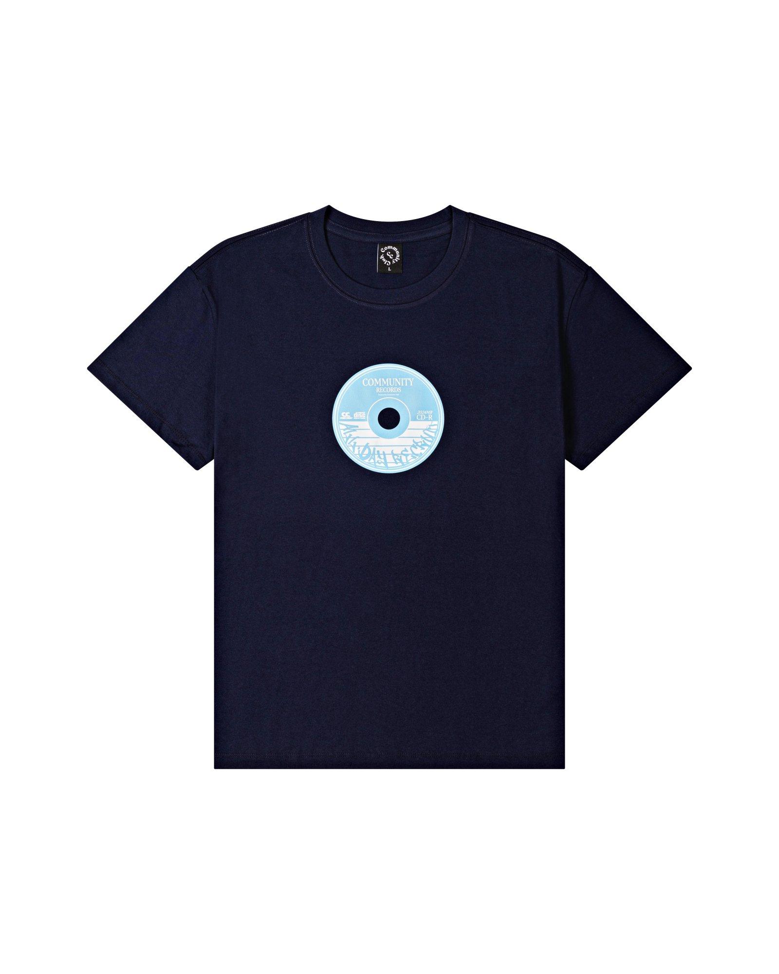 Community Club Compact Disc Tee Navy L