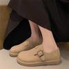 Women's autumn new one-pedal lazy flat-bottomed soft-soled Doudou casual retro single shoes