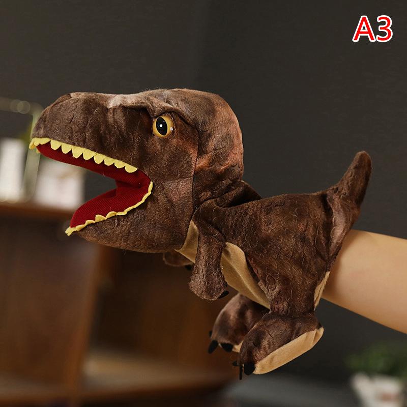Creative Dinosaur Hand Puppet Plush Toys Kindergarten Performance Hand Control Glovestriceratops Tyrannosaurus Plush Dolls