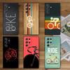 Fahrrad Bike Sport Weiche Handyhülle für Samsung Galaxy S26 S25 Edge S24 Ultra S23 Plus S22 S21 FE S20 Schwarze Hülle Rückschale