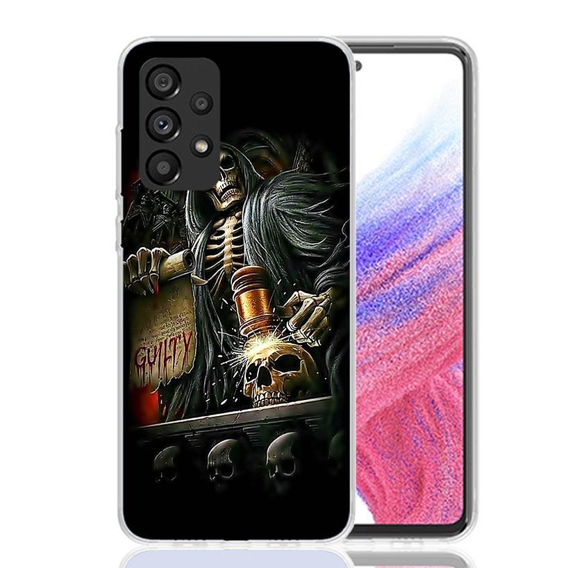 

Reaper Skull Skeleton Gun Case Phone Cover for Samsung Galaxy A17 A16 A15 A14 A13 A56 A55 A54 A53 A36 A35 A34 A33 A26 A25 A24 A2 Samsung A03