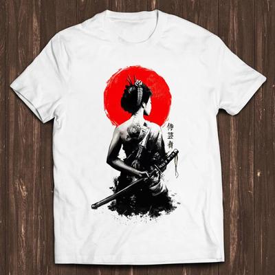 Geisha Japanese Female Anime Manga Limited Edition Funny Gift Tee Mens Kids T Shirt C2140