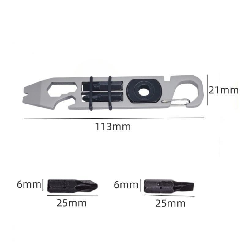 Bară de levier din oțel inoxidabil EDC Multi-unelte Compact Versatil Instrument de buzunar bară de levier Unelte GZW