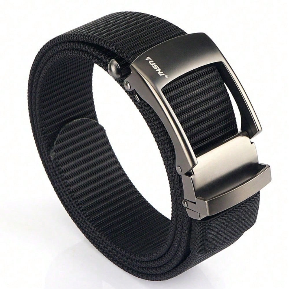 Toothless Automatic Buckle Belt Men's Casual Belt Breathable Versatile Jeans Belt