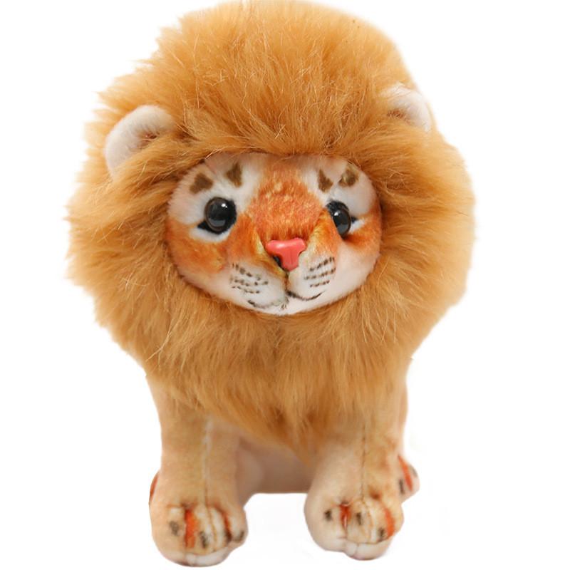 Plush Lion Sitting Toy Animal Stuffed Doll Home Bedroom Decoration Prop Gift