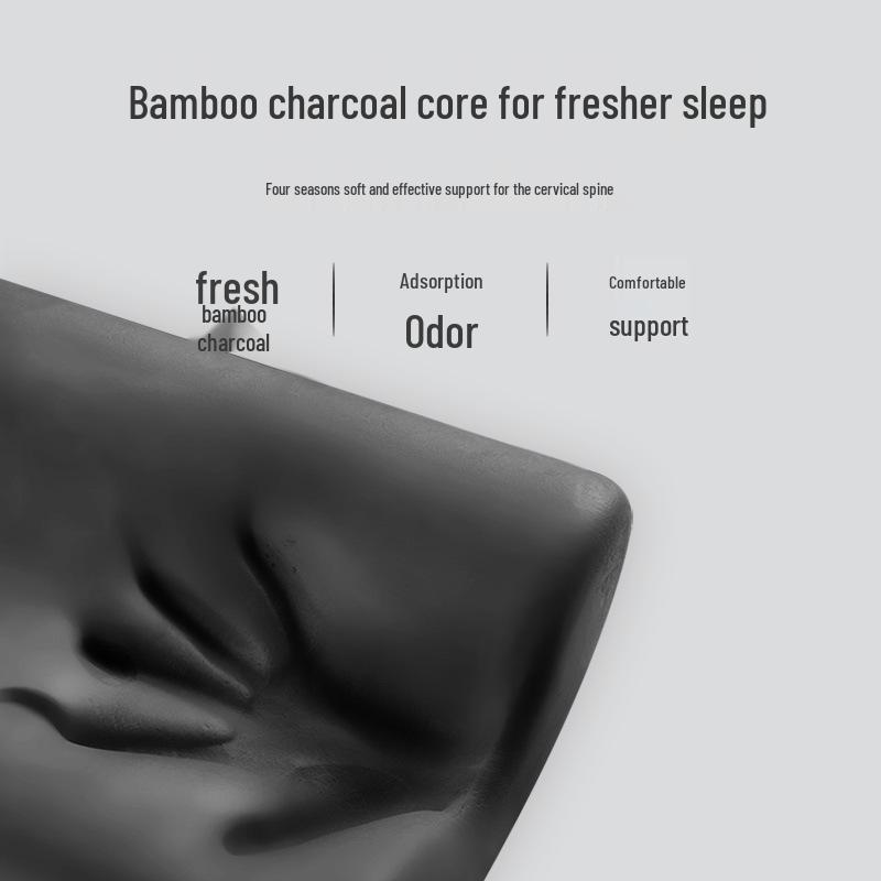Bamboo Charcoal Memory Foam Pillow for Cervical Support and Health