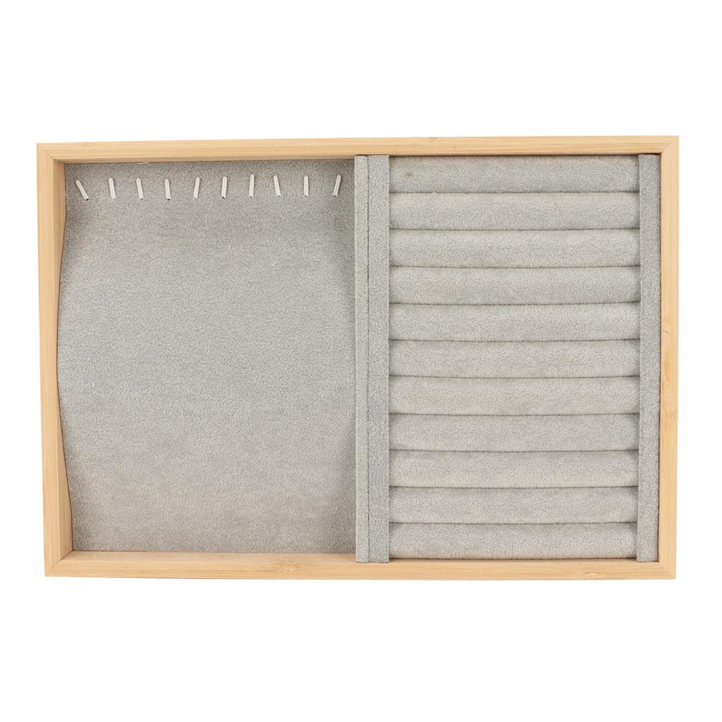 Jewelry Display Tray Stackable Scratch Proof Storage Case Jewelry Drawer Insert for Earrings Necklaces Bracelets Pins