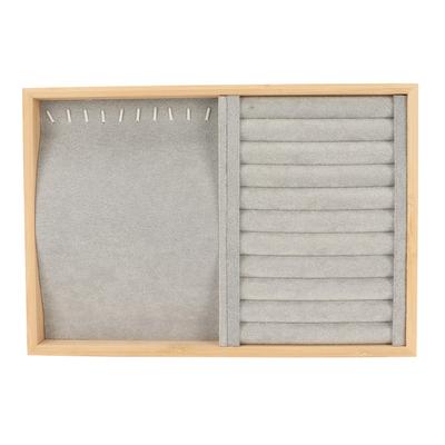Jewelry Display Tray Stackable Scratch Proof Storage Case Jewelry Drawer Insert for Earrings Necklaces Bracelets Pins