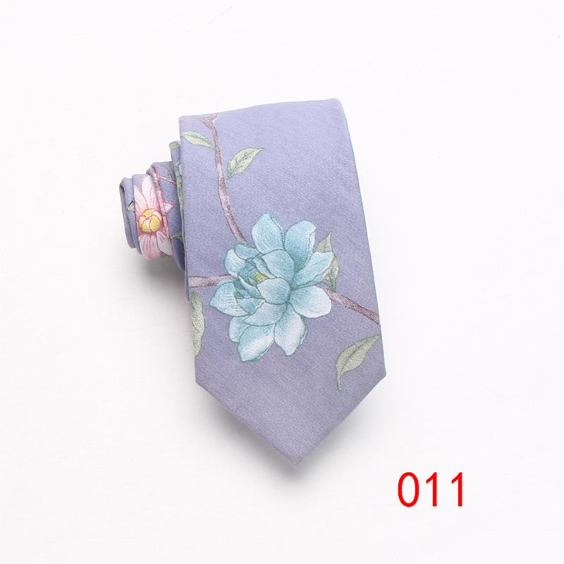 Jacquard Cotton Tie 7Cm Tie Men'S Business Dress, Work Casual Tie